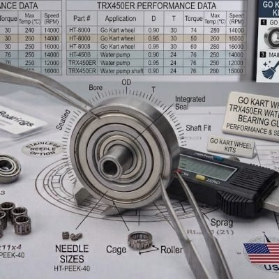 Go Kart Wheel Bearing & TRX450ER Water Pump Bearing Guide